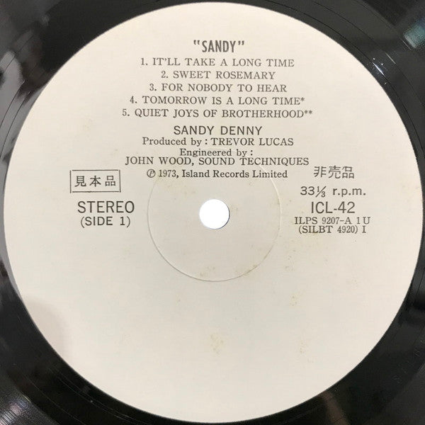 Sandy Denny - Sandy (LP, Album, Promo)