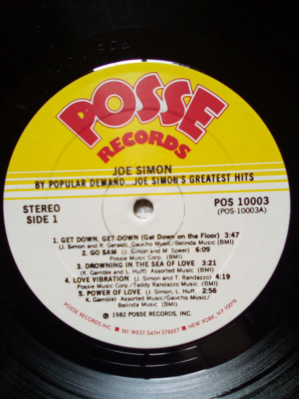 Joe Simon - By Popular Demand...Joe Simon's Greatest Hits (LP, Comp)