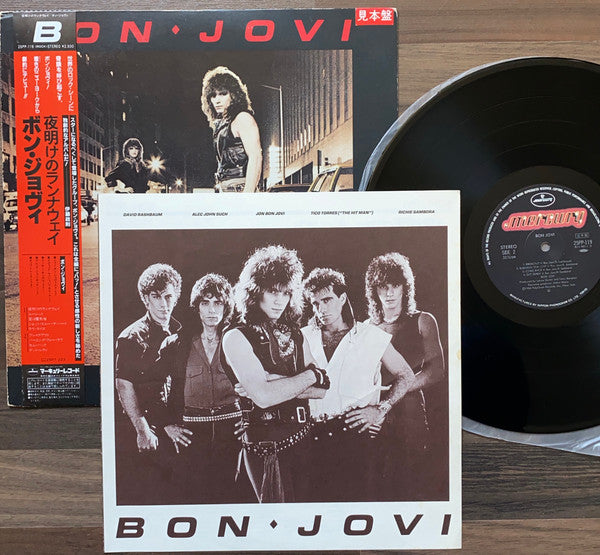 Bon Jovi = ボン・ジョヴィ* - Bon Jovi = 夜明けのランナウェイ (LP, Album, Promo)