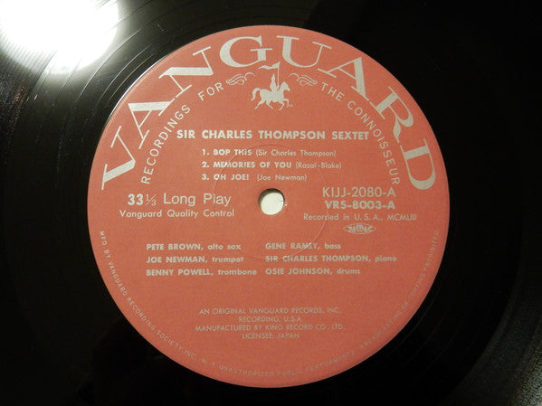 Sir Charles Thompson Sextet - Sir Charles Thompson Sextet(LP, Album...