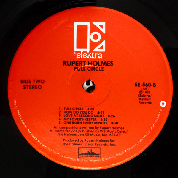 Rupert Holmes - Full Circle (LP, Album, AR)