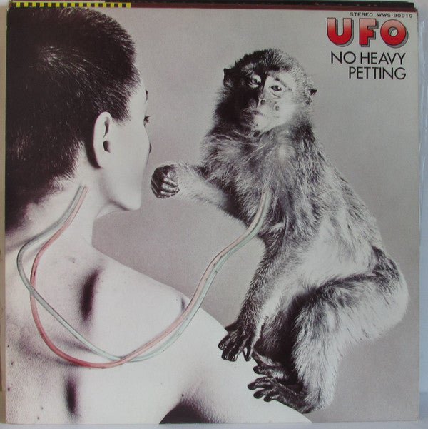 UFO (5) - No Heavy Petting (LP, Album, RE, RP)