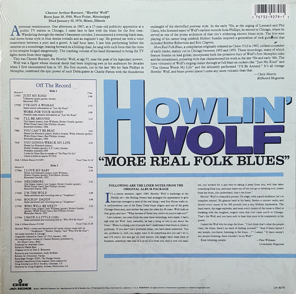 Howlin' Wolf - More Real Folk Blues (LP, Album, RE, Glo)