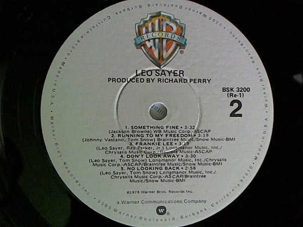 Leo Sayer - Leo Sayer (LP, Album, Jac)