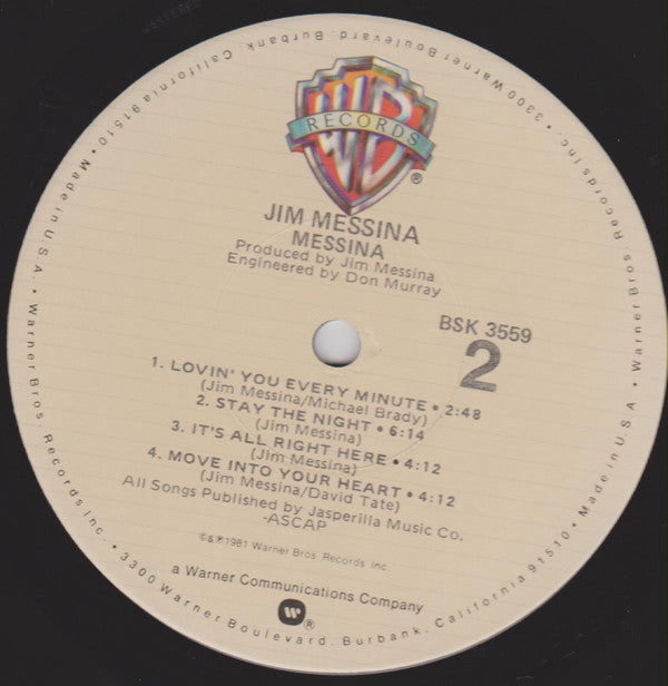 Jim Messina - Messina (LP, Album)