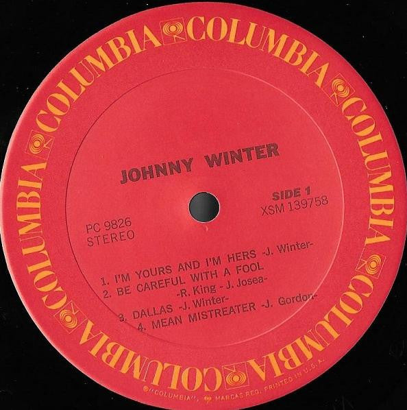 Johnny Winter - Johnny Winter (LP, Album, RE)