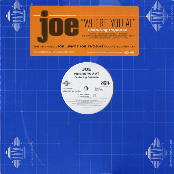 Joe Feat. Papoose - Where You At (12"", Promo)
