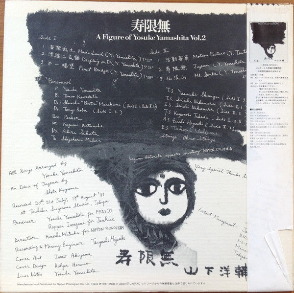 山下洋輔* - 寿限無 A Figure Of Yosuke Yamashita Vol. 2 (LP, Album)