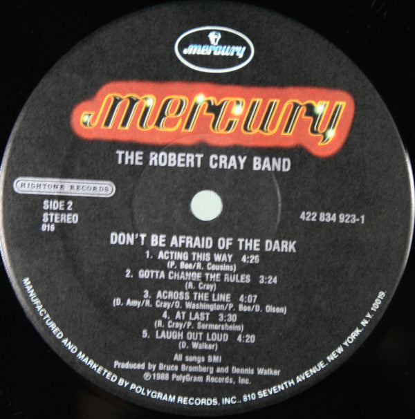 The Robert Cray Band - Don't Be Afraid Of The Dark (LP, Album, Ele)