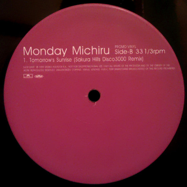 Monday Michiru - Tomorrow's Sunrise (12"", Promo)