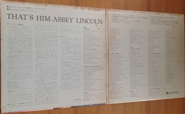 Abbey Lincoln - That's Him!(LP, Album, Mono, RE, Gat)