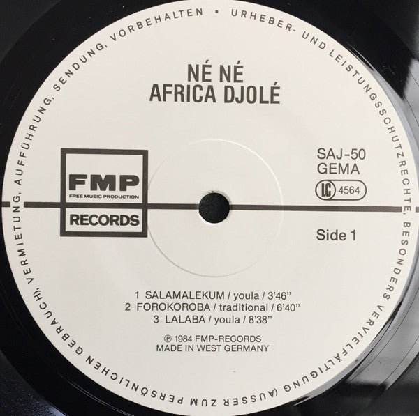 Africa Djolé - Né Né - Percussion Music From Africa (LP, Album)