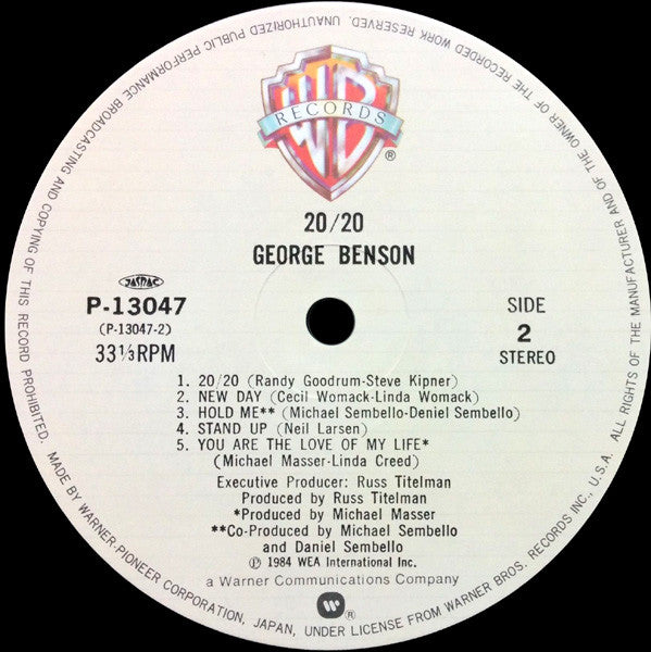 George Benson - 20/20 (LP, Album)