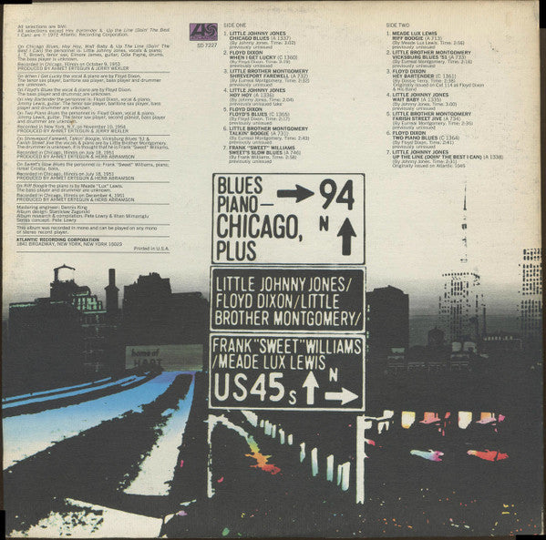 Various - Blues Piano - Chicago Plus (LP, Album, Comp, Mono, Pre)