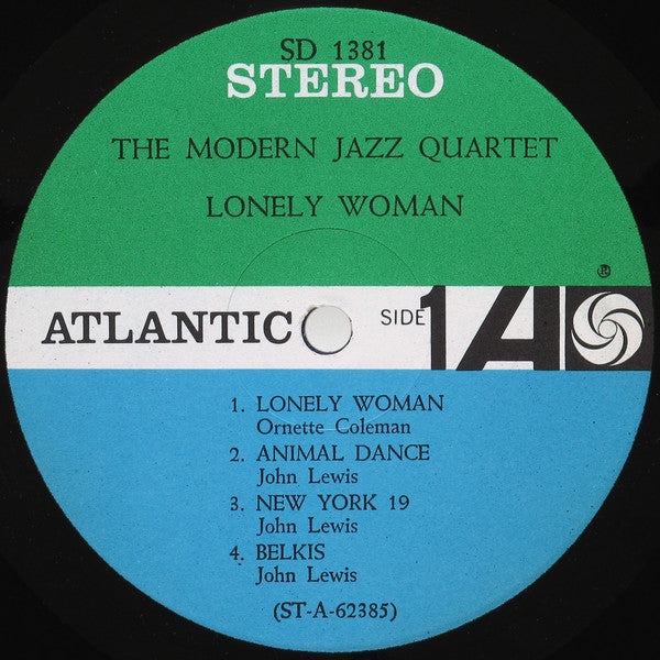 The Modern Jazz Quartet - Lonely Woman (LP, Album)