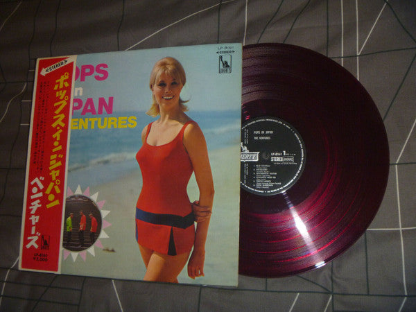 The Ventures - Pops In Japan (LP, Album, Red)