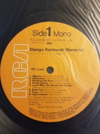 Django Reinhardt - Memorial (LP, Comp, Mono)