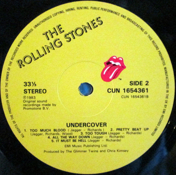 The Rolling Stones - Undercover (LP, Album, RE)