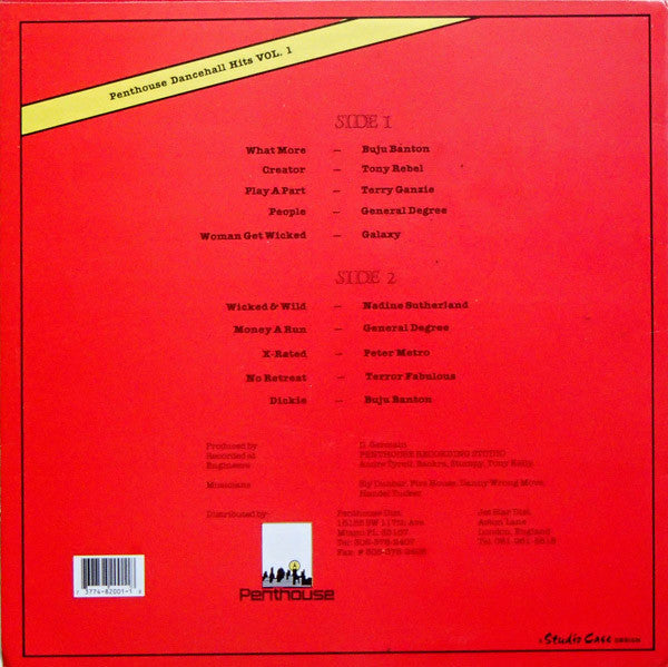 Various - Penthouse Dancehall Hits Vol. 1 (LP, Comp)
