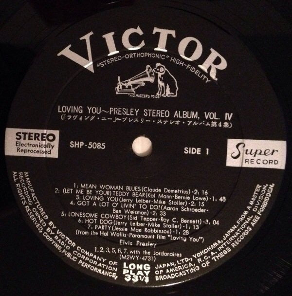 Elvis Presley - Loving You (LP, Album, RE)