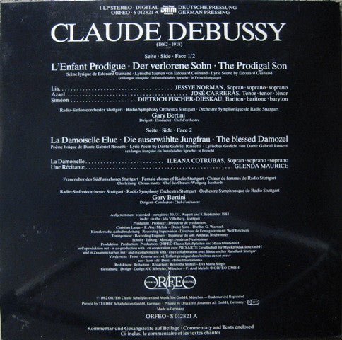 Claude Debussy - L'Enfant Prodigue • Der Verlorene Sohn • The Prodi...