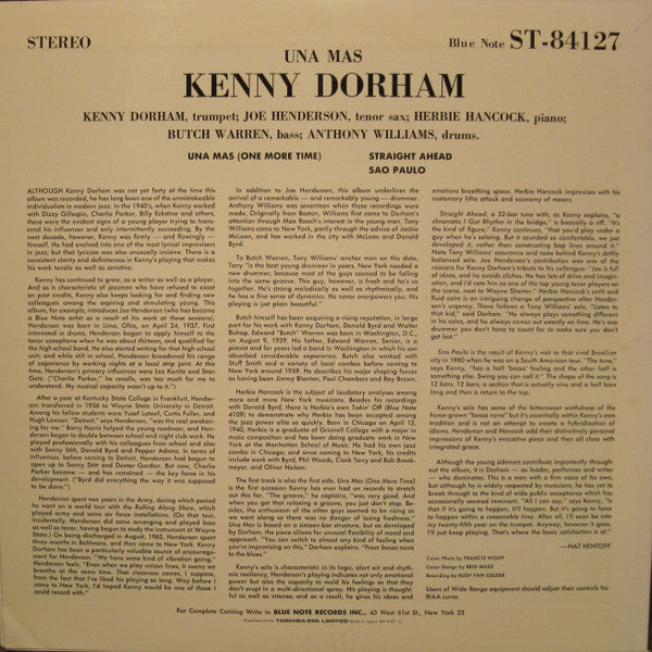 Kenny Dorham - Una Mas (One More Time) (LP, Album)