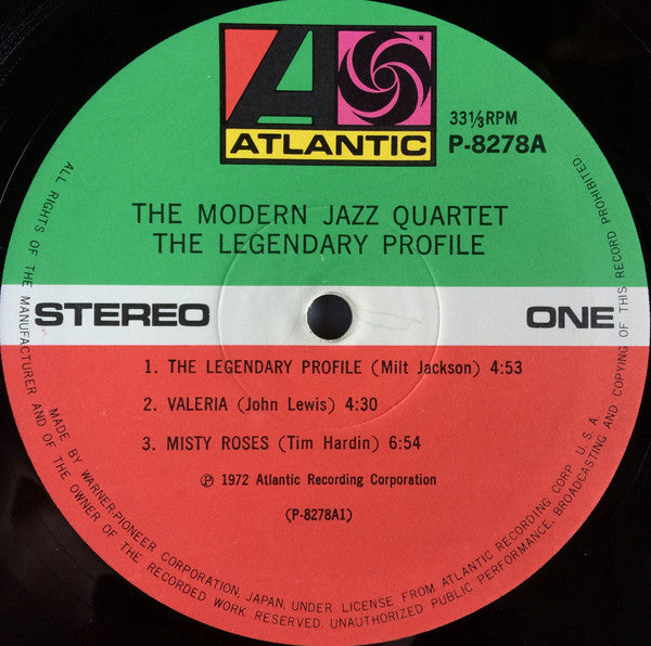 The Modern Jazz Quartet - The Legendary Profile (LP, Album)