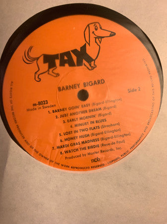 Barney Bigard And His Jazzopaters - Barney Goin' Easy (LP, Comp)