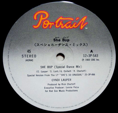 Cyndi Lauper - She Bop (12"")