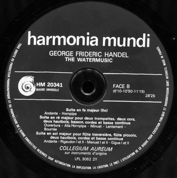 G. F. Haendel* - Water Music (LP, Gat)