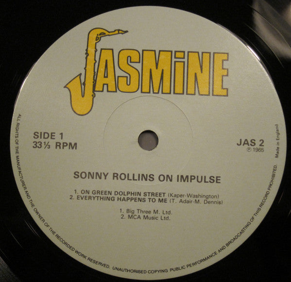 Sonny Rollins - On Impulse! (LP, Album, RE)