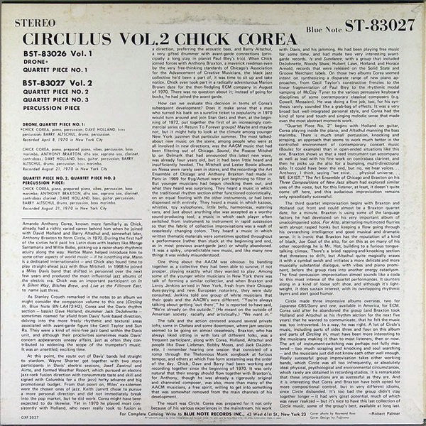 Chick Corea - Circulus Vol. 2 (LP, Album, Ltd)