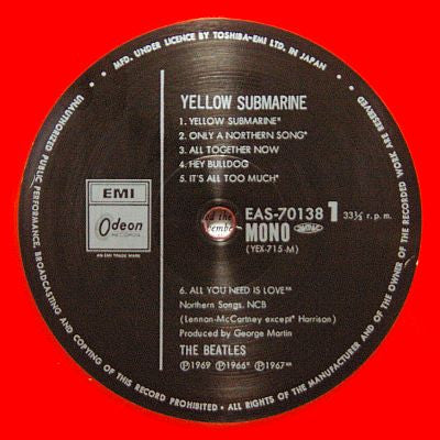 The Beatles - Yellow Submarine (LP, Album, Mono, Ltd, RE, Red)