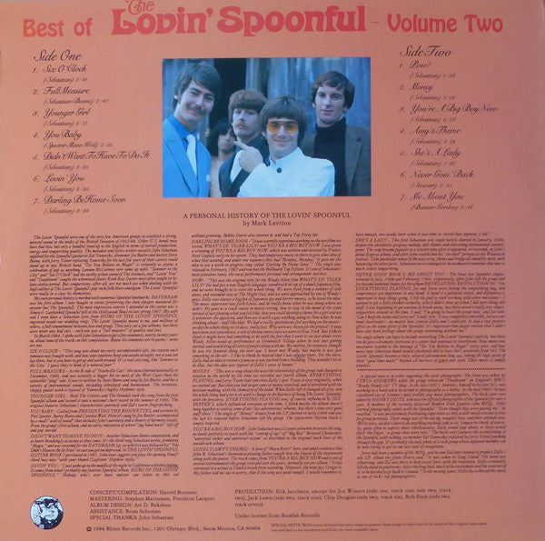 The Lovin' Spoonful - The Best Of The Lovin' Spoonful Volume Two(LP...
