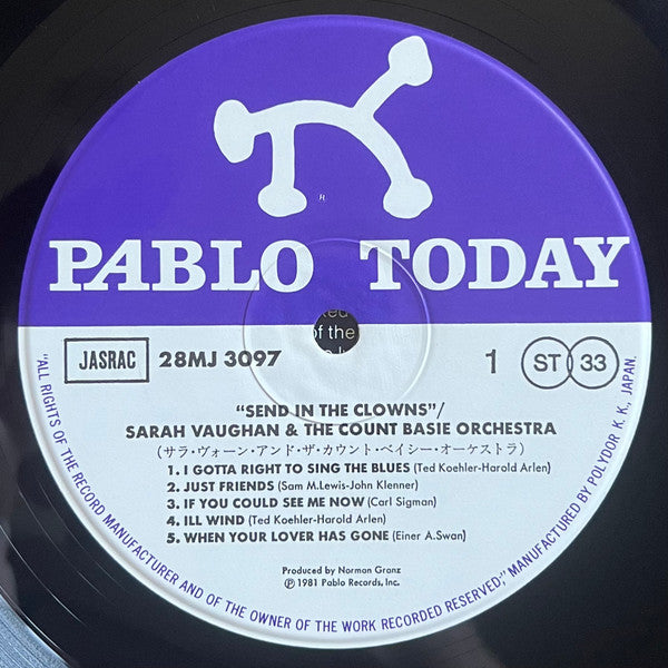 Sarah Vaughan - Send In The Clowns(LP, Album)