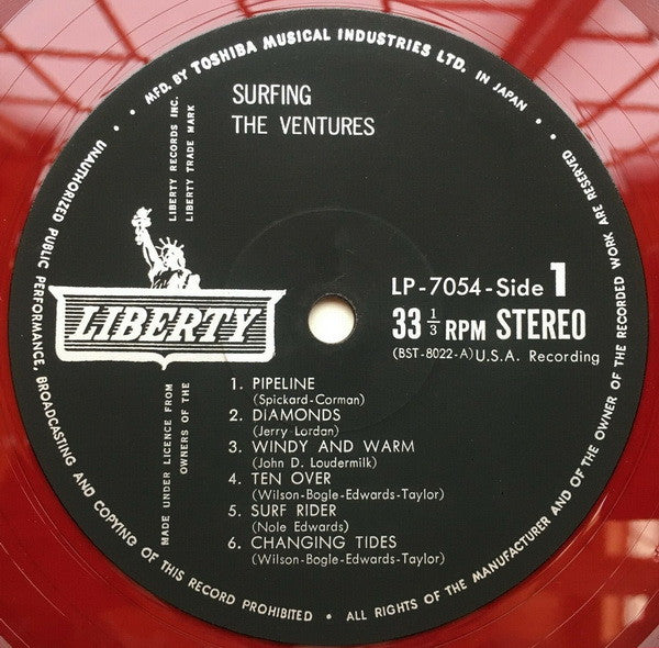 The Ventures - Surfing (LP, Red)