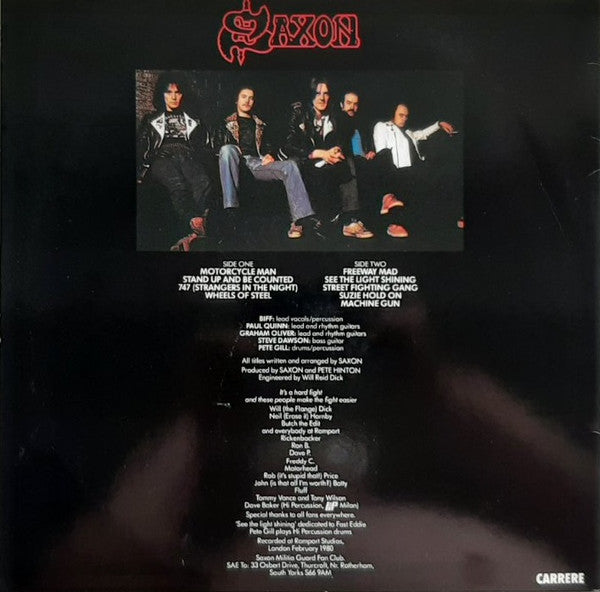 Saxon - Wheels Of Steel (LP, Album)