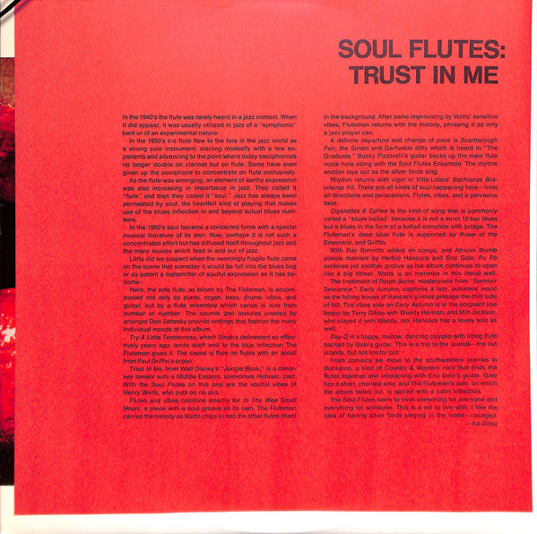 Soul Flutes - Trust In Me (LP, Album, Ltd, RE)