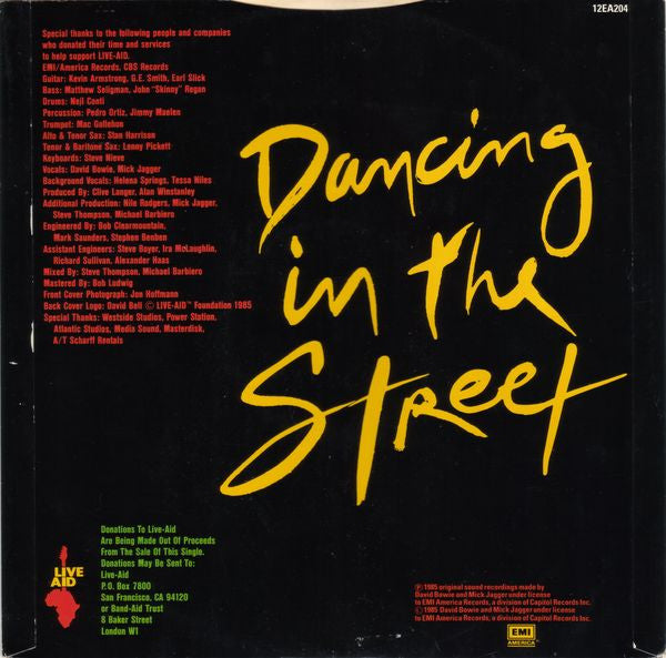 David Bowie And Mick Jagger - Dancing In The Street (12"", Single)