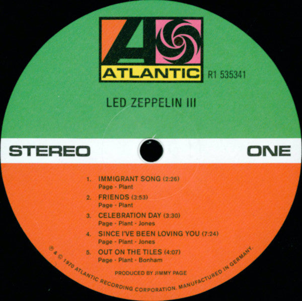 Led Zeppelin - Led Zeppelin III (LP, Album, RE, RM, 180)