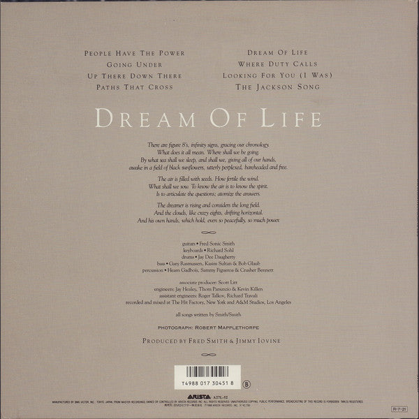 Patti Smith - Dream Of Life (LP, Album)