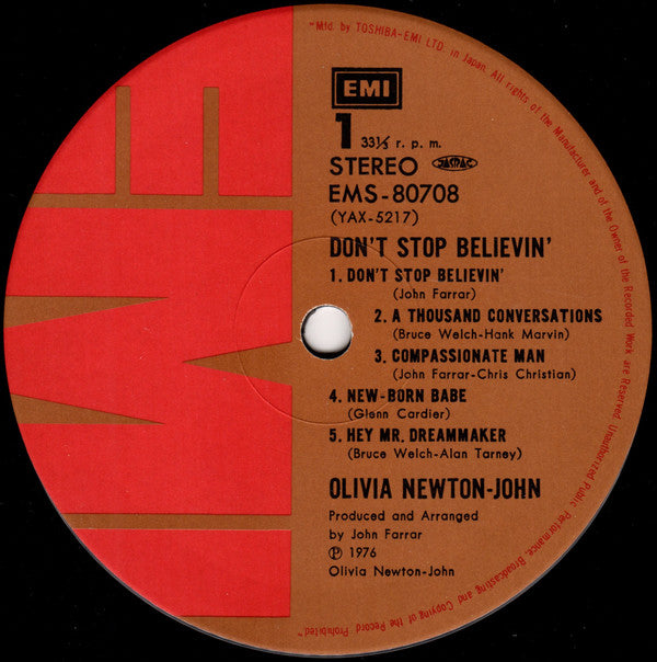 Olivia Newton-John - Don't Stop Believin' (LP, Album)