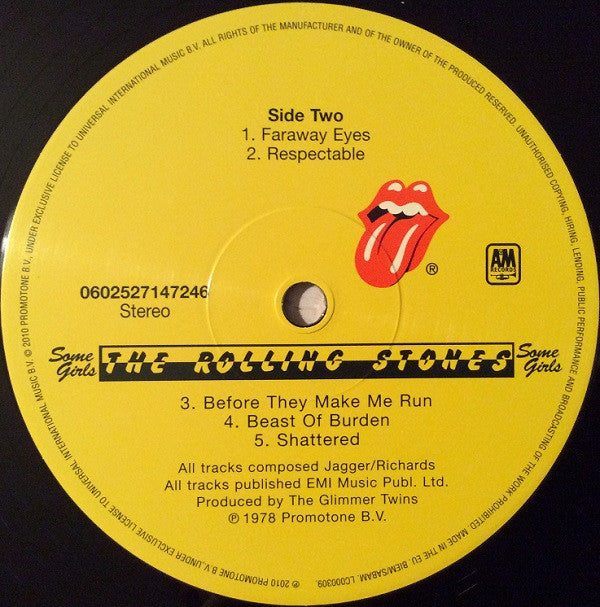 The Rolling Stones - Some Girls (LP, Album, RE, RM, 180)