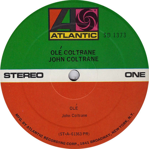 John Coltrane - Olé Coltrane (LP, Album, RE, PR )