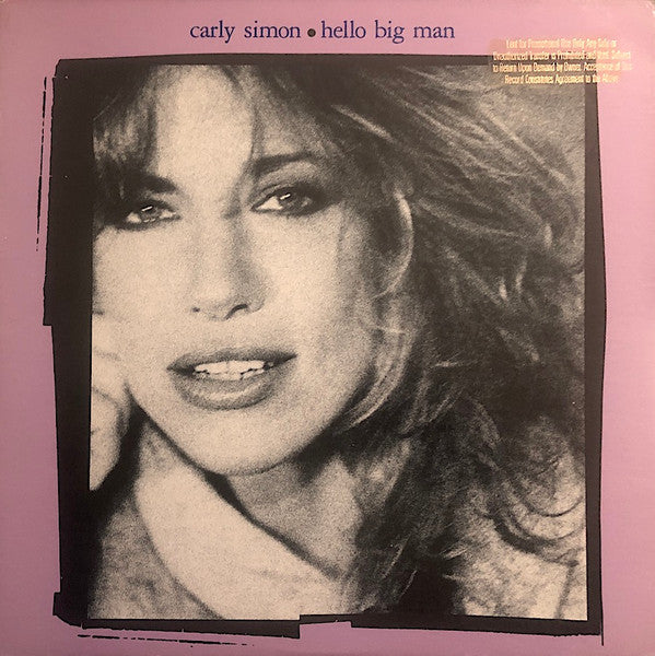 Carly Simon - Hello Big Man (LP, Album, All)