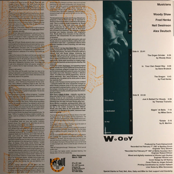 Woody Shaw - In My Own Sweet Way (LP, Album, DMM)