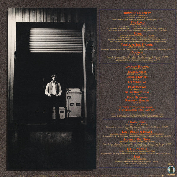 Jackson Browne - Running On Empty (LP, Album, PRC)