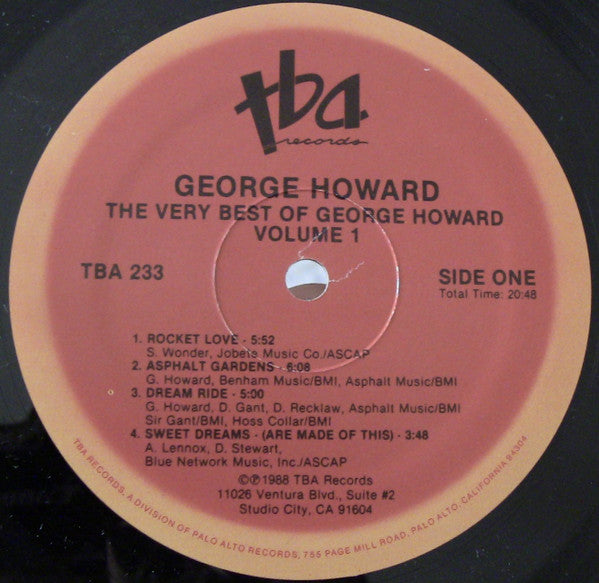 George Howard - The Very Best Of George Howard Vol. 1 (LP, Comp)