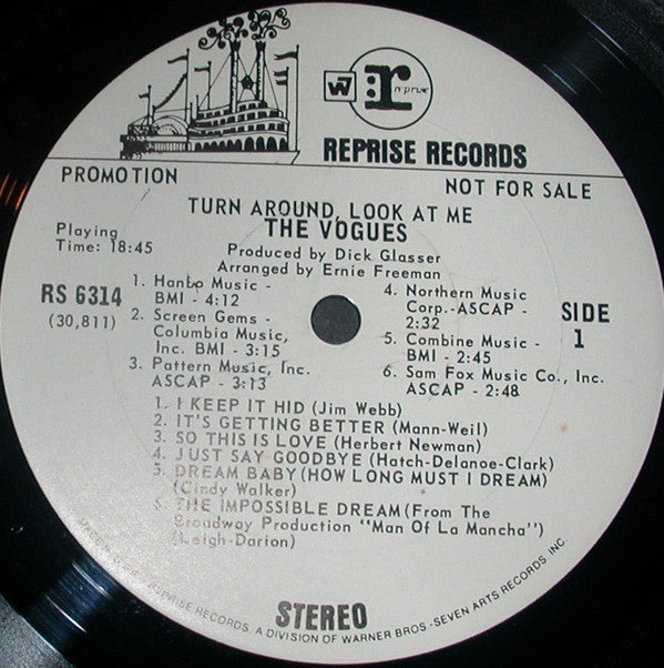 The Vogues - Turn Around, Look At Me (LP, Promo)