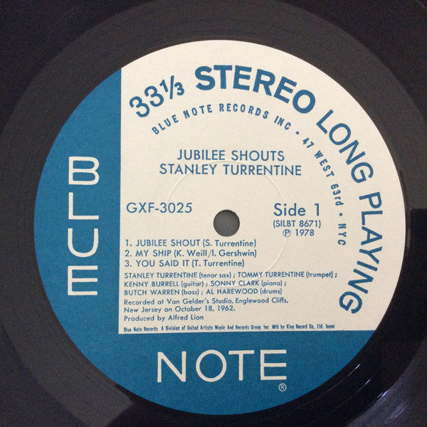 Stanley Turrentine - Jubilee Shouts (LP, Album, Ltd)